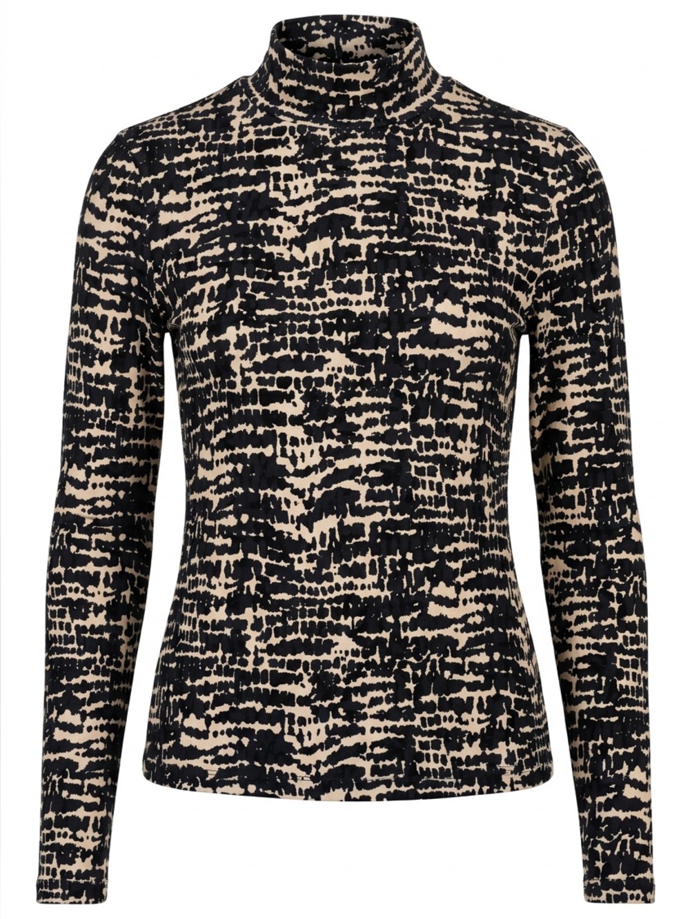 Evereve Black and Cream Abstract Grid Top - Picture 1 of 7